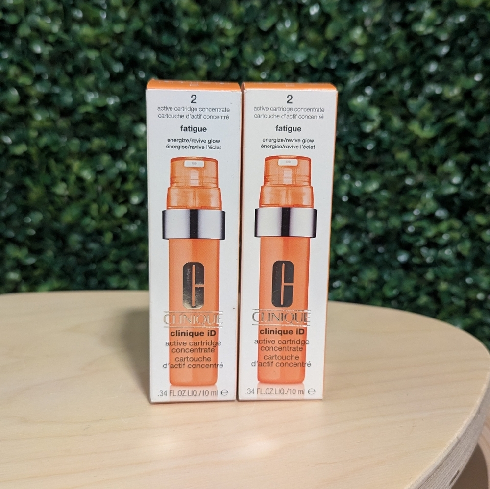 2X Clinique iD Concentrate Fatigue (Revive Glow), 10ml NIB
